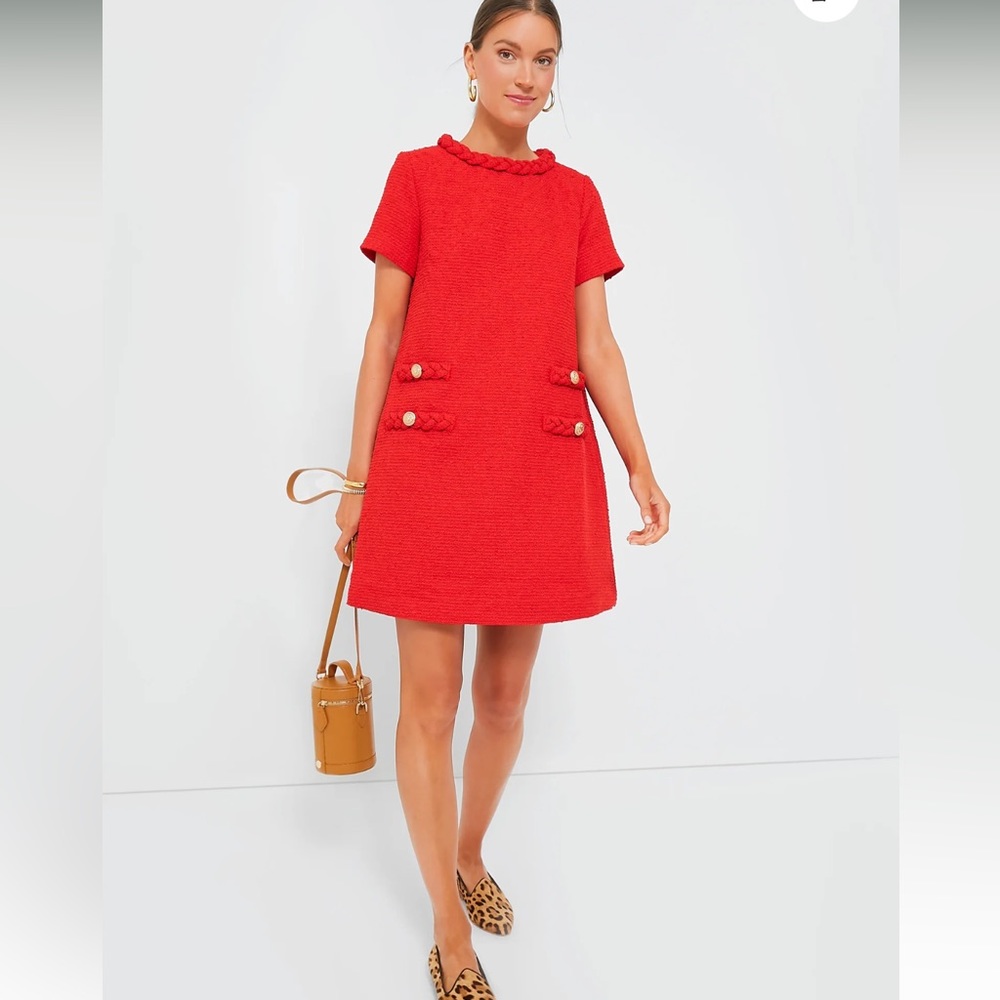 NWT Tuckernuck Tweed Jackie Dress - Red